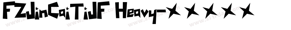 FZJinCaiTiJF Heavy字体转换